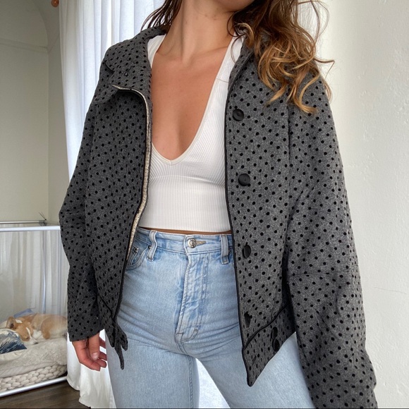 Marc Jacobs Polka Dot Wool Coat - Picture 4 of 12